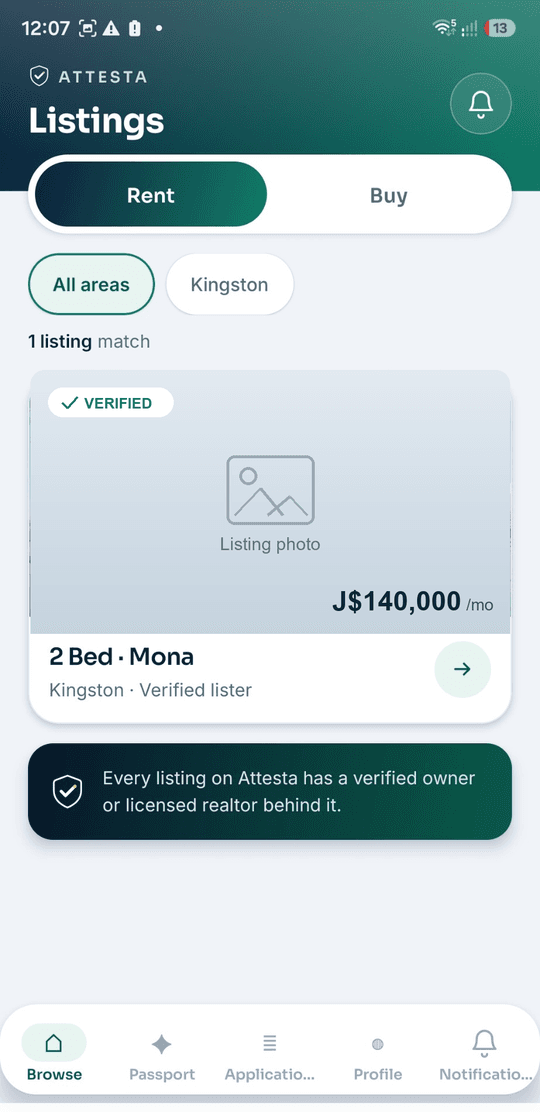 Verified listings only